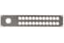 Toon details voor frontplaat 19inch 2HE-U gaten 1x Ceep T30 + 24xXLR-D staal zwart Afbeelding van frontplaat 19inch 2HE-U gaten 1x Ceep T30 + 24xXLR-D staal zwart