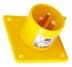 Zeige Details für CEE toestel-inbouw 3p  16A 110V 4h geel 56x56mm IP44 PCE Bild von CEE toestel-inbouw 3p  16A 110V 4h geel 56x56mm IP44 PCE