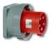 Zeige Details für CEE toestel-inbouw 5p  63A 400V 6h rood 100x100mm IP67 PCE Bild von CEE toestel-inbouw 5p  63A 400V 6h rood 100x100mm IP67 PCE