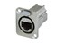 Toon details voor etherCON CAT6A chassis D-shape RJ45 nickel Afbeelding van etherCON CAT6A chassis D-shape RJ45 nickel