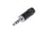 Toon details voor jack 3,5mm steker 3-polig zwart Afbeelding van jack 3,5mm steker 3-polig zwart