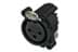 Toon details voor XLR chassis AA 3p female PCB-H met aardcontact behuizing naar pin1 Afbeelding van XLR chassis AA 3p female PCB-H met aardcontact behuizing naar pin1