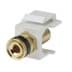 Toon details voor keystone insert speaker binding post gold/black/white Afbeelding van keystone insert speaker binding post gold/black/white