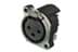 Toon details voor XLR chassis B 3p female PCB-H grounded Afbeelding van XLR chassis B 3p female PCB-H grounded