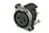 Toon details voor XLR chassis B 3p female PCB-V Afbeelding van XLR chassis B 3p female PCB-V
