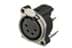 Toon details voor XLR chassis B 4p female PCB-V Afbeelding van XLR chassis B 4p female PCB-V