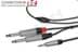 Toon details voor Y-kabel zwart Jack 3,5mm stereo > 2x Jack 6,3mm mono nikkel 0,9m REAN Afbeelding van Y-kabel zwart Jack 3,5mm stereo > 2x Jack 6,3mm mono nikkel 0,9m REAN