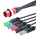Toon details voor verloopkabel H07RNF 35mm2 CEE 5 pin 125A 400V Bals > 5xPowerline  5,0m Afbeelding van verloopkabel H07RNF 35mm2 CEE 5 pin 125A 400V Bals > 5xPowerline  5,0m