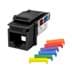 Toon details voor keystone RJ45/110 CAT5E UTP zwart  90gr S45 Afbeelding van keystone RJ45/110 CAT5E UTP zwart  90gr S45