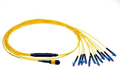 Afbeelding van breakoutkabel MTP12 > 12xLC MultiMode  1.0m Neutrik