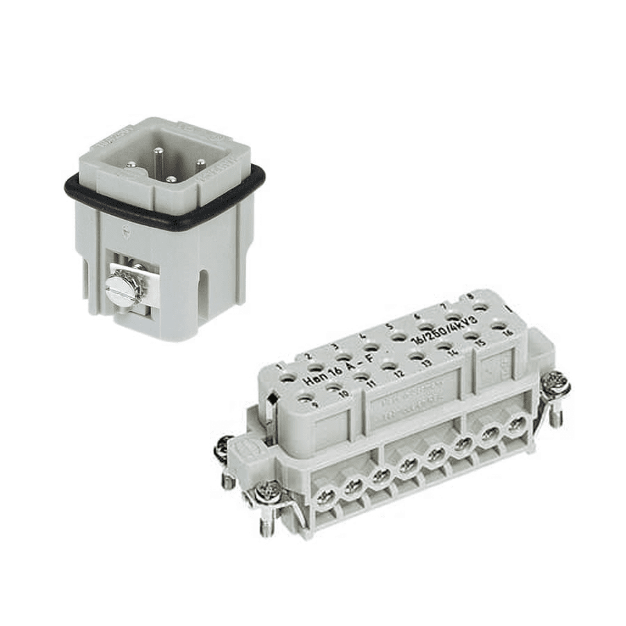 Picture for category Han A Slim Construction up to 16 pin 16A 400V