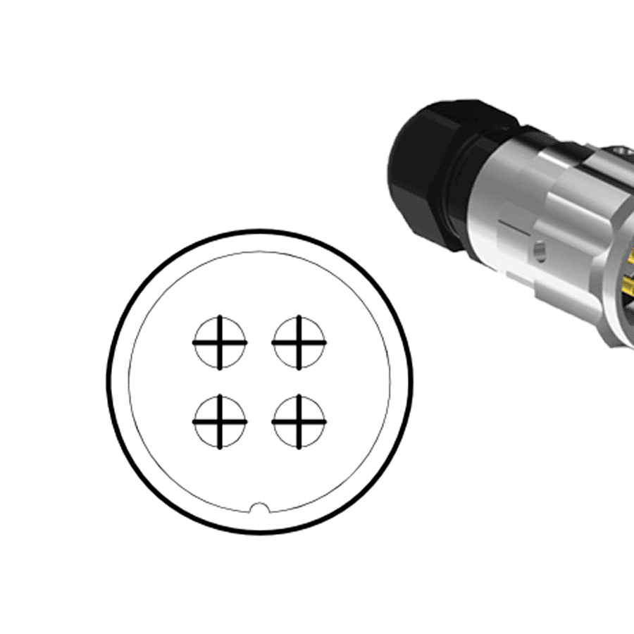 Picture for category Alfar B-92 34H insert 4_pin 50A solder