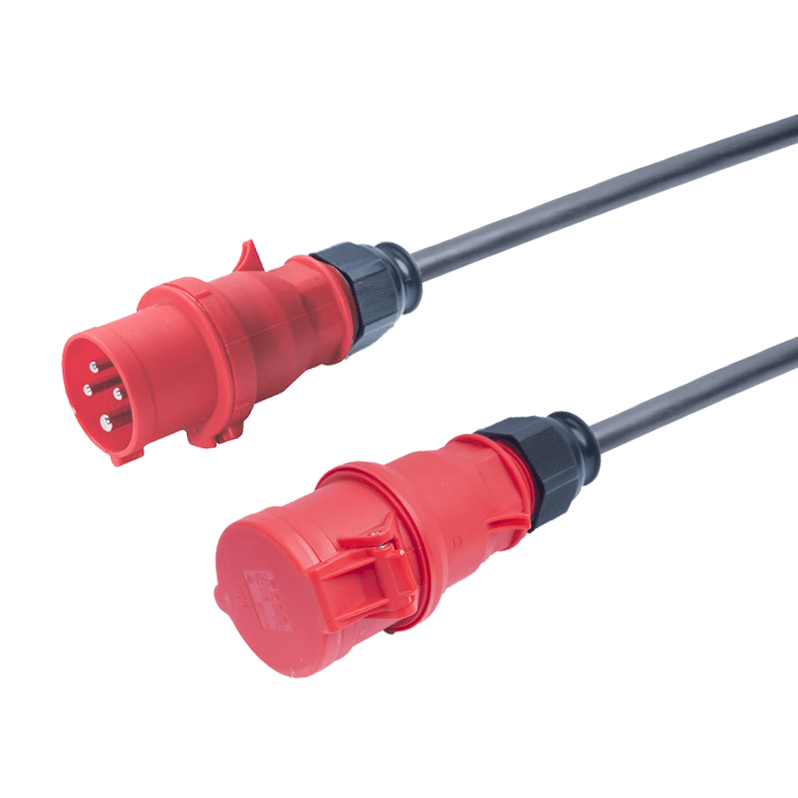 Bild für Kategorie CEE 16A 400V 4p rood Bals verlengkabel