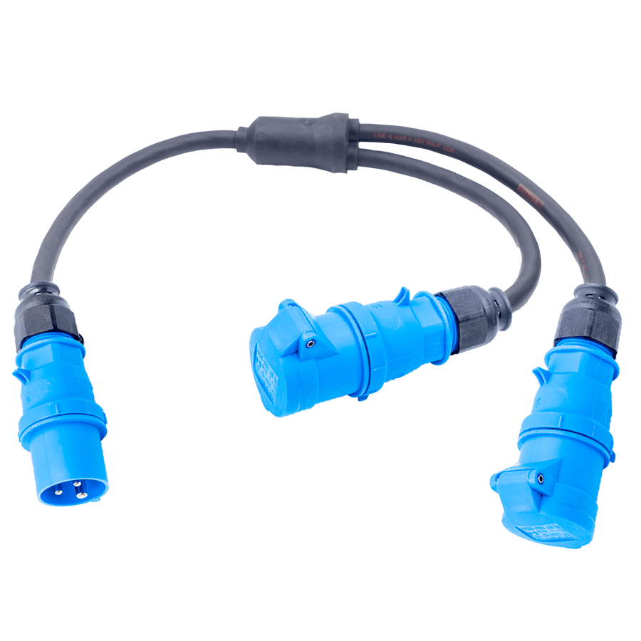 Bild für Kategorie Y-splitter 3 pin 16A 250V
