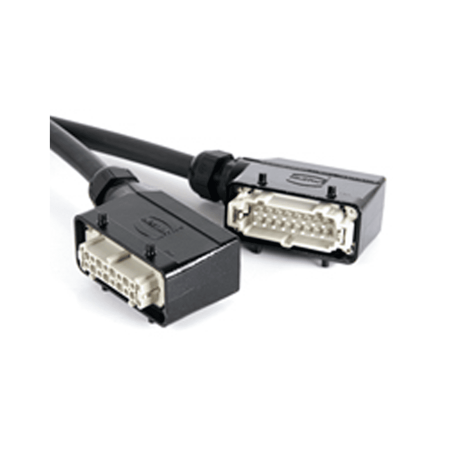 Picture for category Multikabel Theater VV-F Harting Han E16 haaks