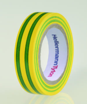 Afbeelding van isolatietape 15mm 10m groen-geel