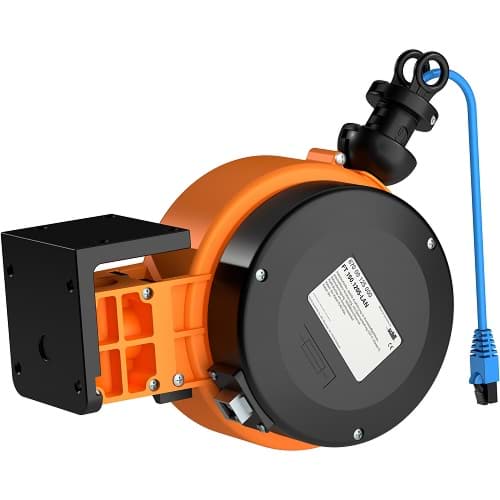 Picture of veerhaspel FT150 met LAN-kabel 5m blauw + RJ45 1GB Ethernet