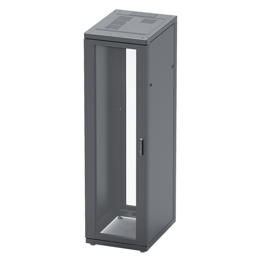 Picture of Rack 19inch 24HE W600 D 600 SR-2 ventilatiedeur voor+achter