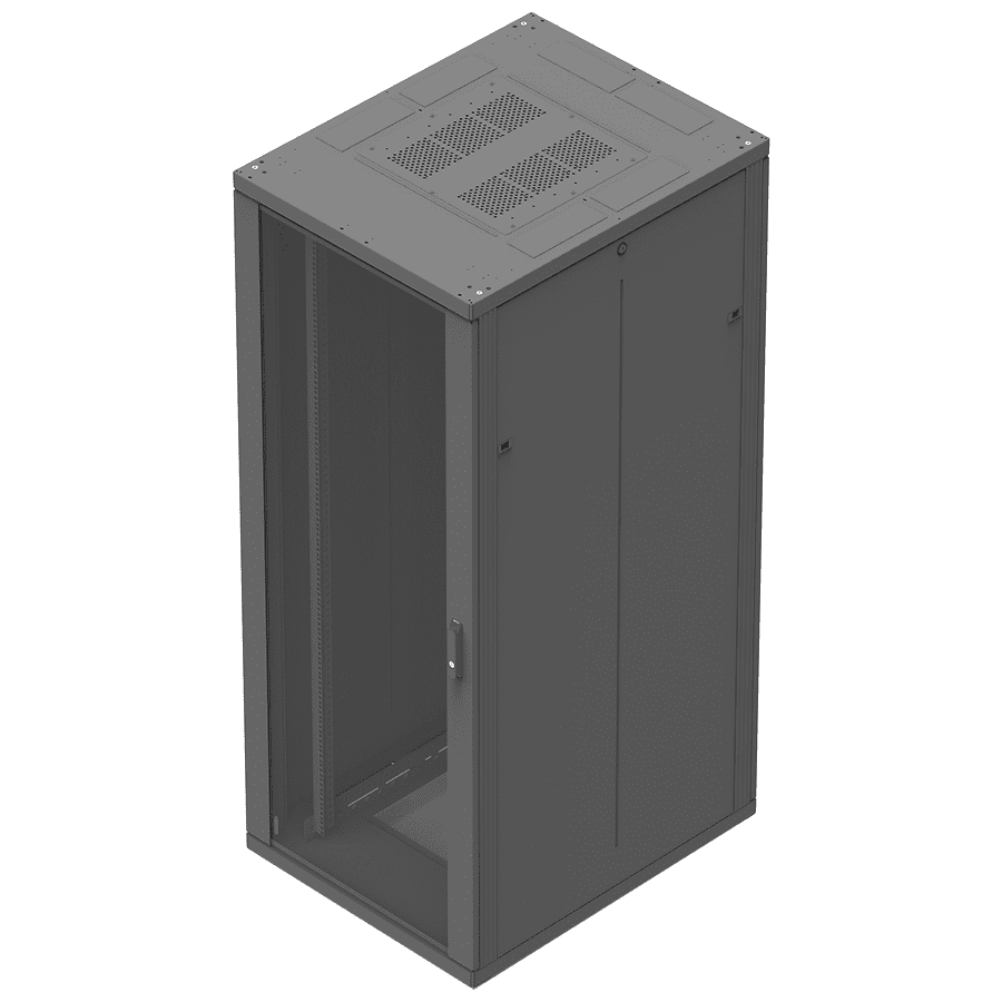 Picture of Rack 19inch 24HE W800 D 800 SR-2 glasdeur+achterdeur