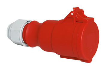 Bild von CEE koppeling 4p  16A 400V 6h rood IP44 Bals ECO schroef