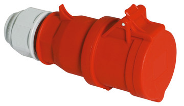 Bild von CEE koppeling 5p  16A 400V 6h rood IP44 Bals QuickConnect