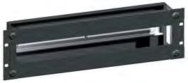 Picture of frontplaat 19inch 3HE-U voor automaten 22 module staal zwart Retex