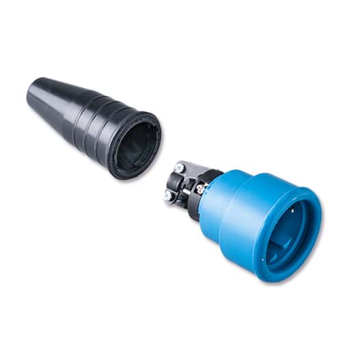 Bild von koppeling randaarde volrubber zwart-blauw 522 Keraf