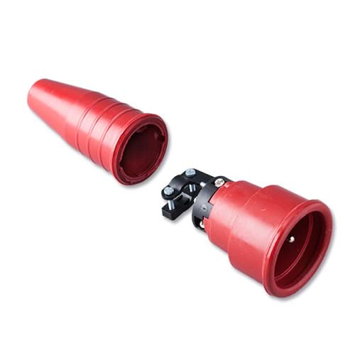 Bild von koppeling randaarde volrubber geheel rood 522 Keraf
