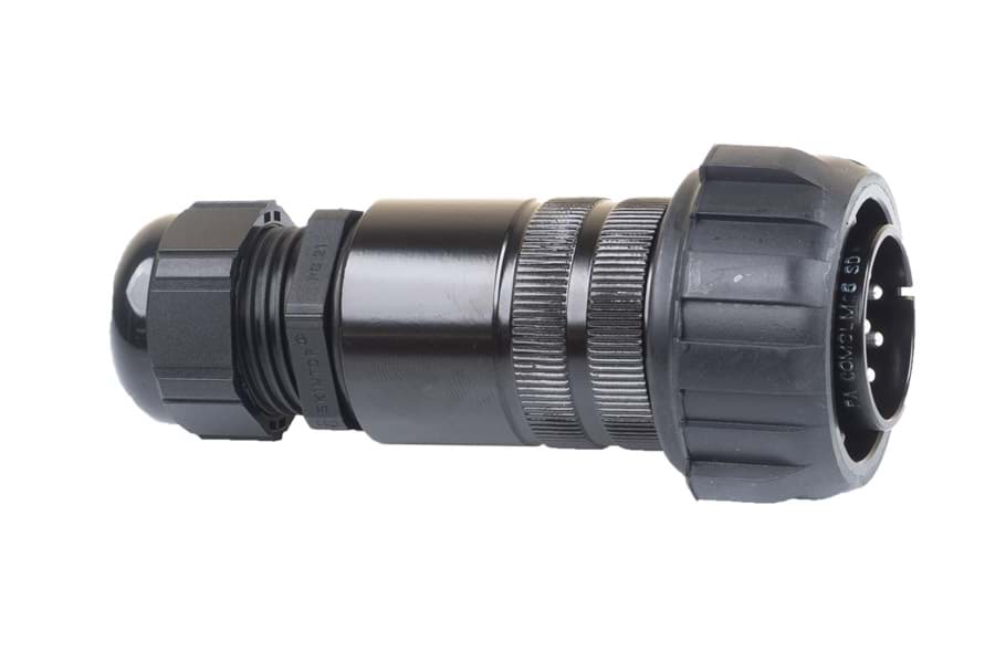Picture of PA-COM 22-23 8p cable connector with nut male d=18-25mm crimp 2.5mm2