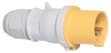 Picture of CEE steker 3p  16A 110V 4h geel IP44 Bals QuickConnect