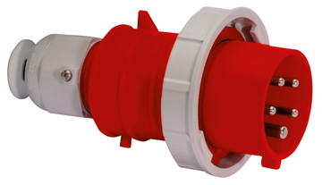 Picture of CEE steker 5p  16A 400V 6h rood IP67 Bals QuickConnect