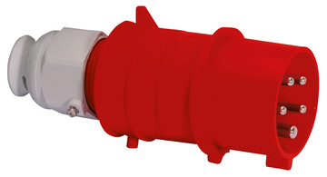 Picture of CEE steker 5p  32A 400V 6h rood IP44 Bals QuickConnect HD