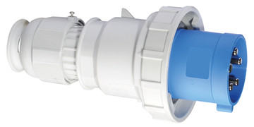 Picture of CEE steker 5p  63A 230V 9h blauw IP67 Bals schroef