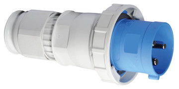 Picture of CEE steker 3p 125A 230V 6h blauw IP67 Bals schroef