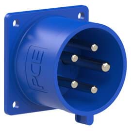 Bild von CEE toestel-inbouw 5p  32A 230V 9h blauw 70x70mm IP44 PCE