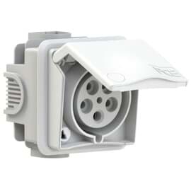 Picture of CEE wcd-inbouwMuur 5p  32A 400V 6h IP44 +inbouwdoos PCE