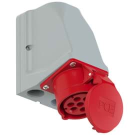 Bild von CEE wcd-doorvoer 7p  16A 400V 6h rood IP44 PCE