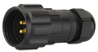 Afbeelding van cable connector with nut 26R male d7-13 black