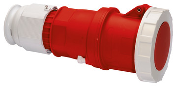 Picture of CEE koppeling 5p 125A 400V 6h rood IP67 Bals schroef