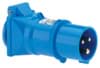 Picture of adapter CEE  16A 3p 230V blauw IP44 > schuko 2p+ra Bals