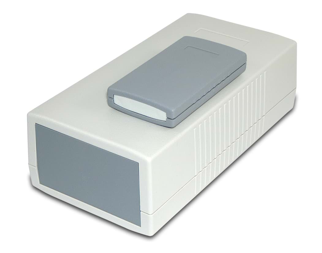 Bild von behuizing kunststof 150x80x45mm ABS lichtgrijs End Panel Design