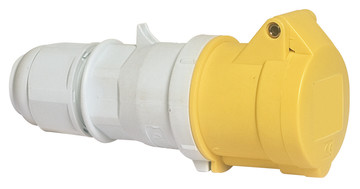 Bild von CEE koppeling 3p  16A 110V 4h geel IP44 Bals QuickConnect