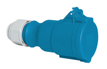 Bild von CEE koppeling 3p  16A 230V 6h blauw IP44 Bals ECO schroef