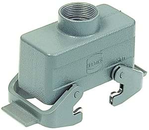 Picture of Han 10B-2LOCK koppelhuis laag top-invoer PG16 zonder rubber grijs