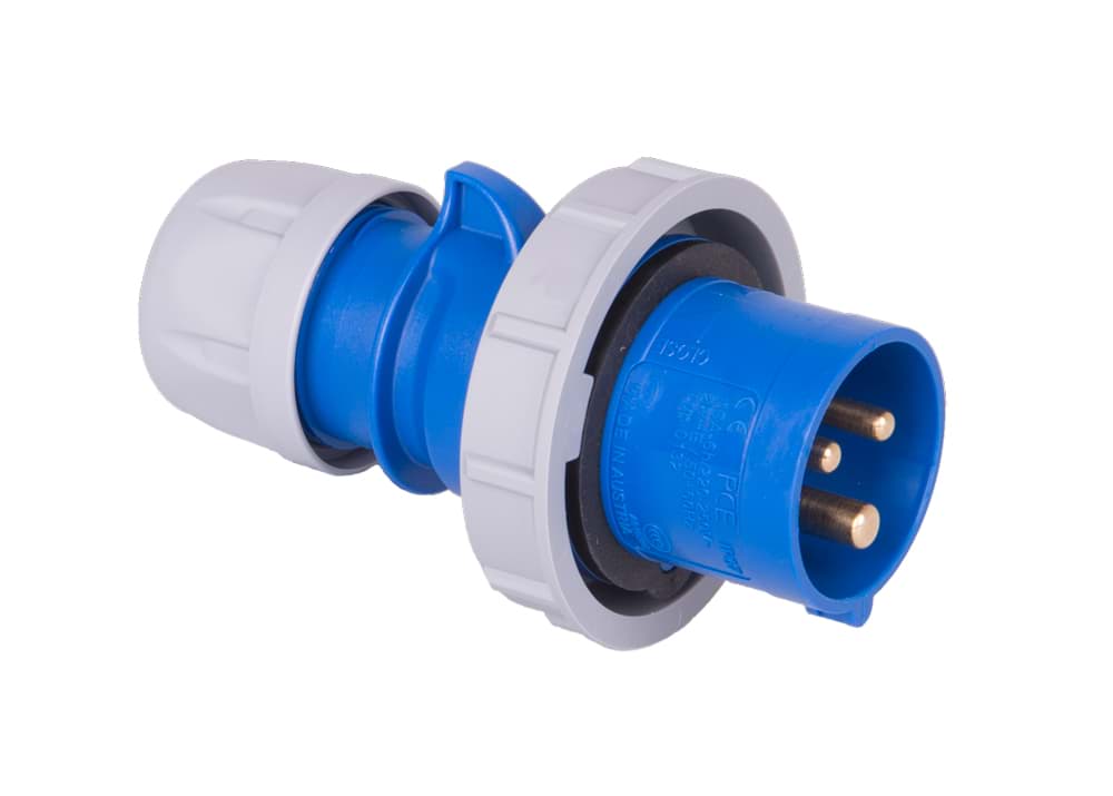 Bild von CEE steker 3p  16A 230V 6h blauw IP67 PCE