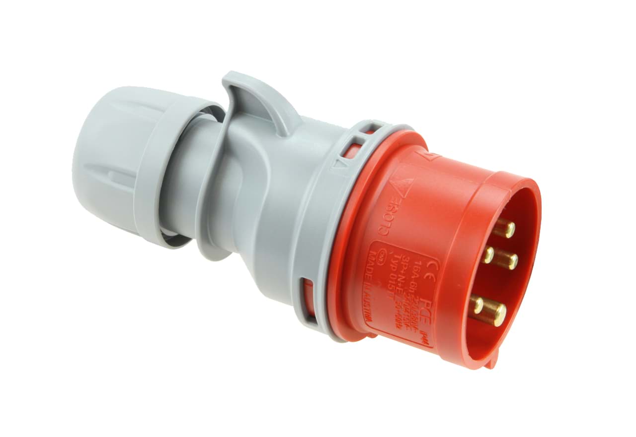 Bild von CEE steker 5p  16A 400V 6h rood IP44 PCE TURBO