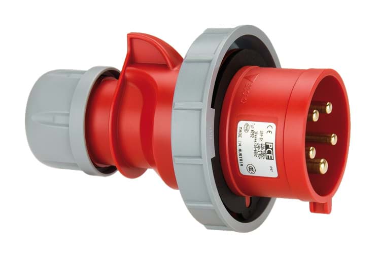 Bild von CEE steker 5p  16A 400V 6h rood IP67 PCE