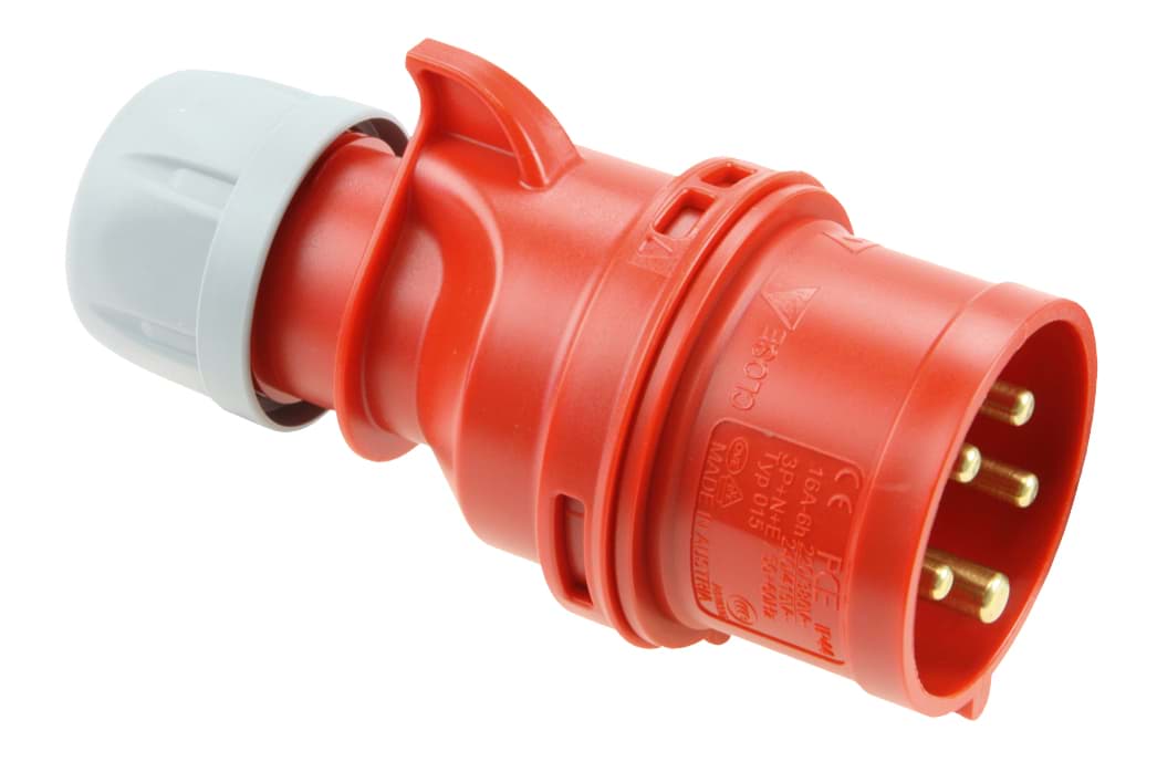 Bild von CEE steker 5p  16A 400V 6h rood IP44 PCE