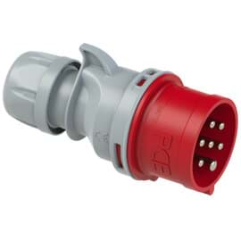 Picture of CEE steker 7p  32A 400V 6h rood IP44 PCE