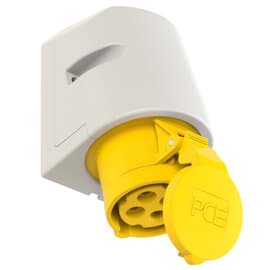 Picture of CEE wcd-opbouw 4p  16A 110V 4h geel IP44 PCE
